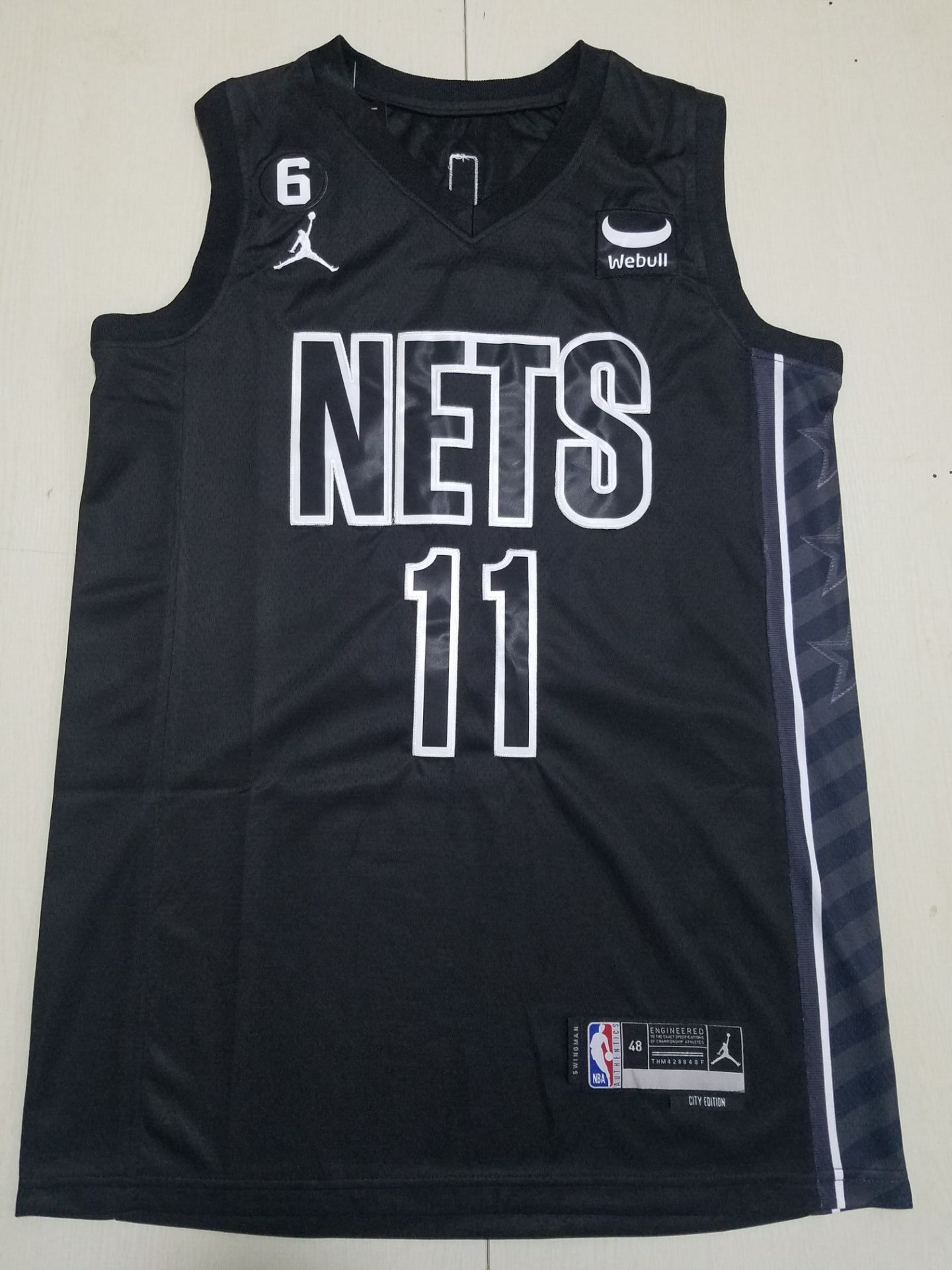 Men Brooklyn Nets #11 Irving Black Declaratory Edition 2022 NBA Jersey->los angeles lakers->NBA Jersey